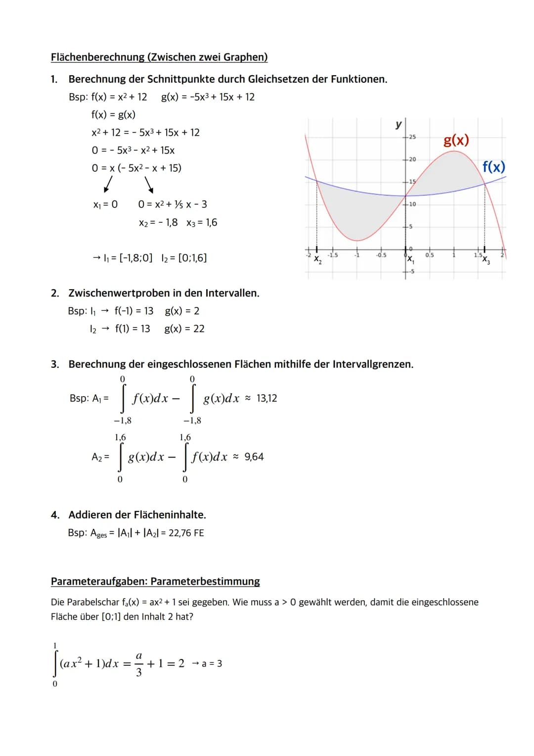 Abiturerlass Mathematik
Q1 - erhöhtes Niveau (Leistungskurs)
• Q1.1 Einführung in die Integralrechnung
- Bedeutung des Integrals als Bestand