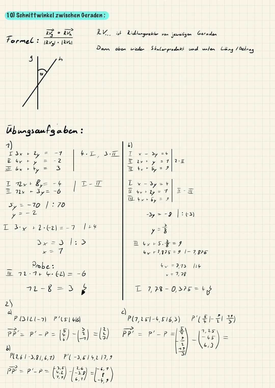 1) Gaußsche Verfahren:
Umformen der LGS
I
ㅍ
11
HA
III
+ 3y
2x +4,
I 3x +
4y
-5x + 2y +42
I 3x
ㅍ
III
ㅏ
+ 22
+ 3₂
3y + 2z
3x + 2
by + 5
27y +2