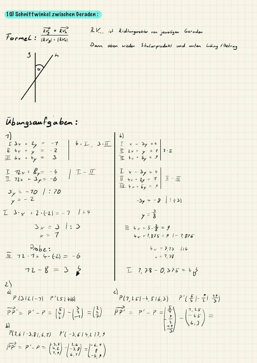 1) Gaußsche Verfahren:
Umformen der LGS
I
ㅍ
11
HA
III
+ 3y
2x +4,
I 3x +
4y
-5x + 2y +42
I 3x
ㅍ
III
ㅏ
+ 22
+ 3₂
3y + 2z
3x + 2
by + 5
27y +2