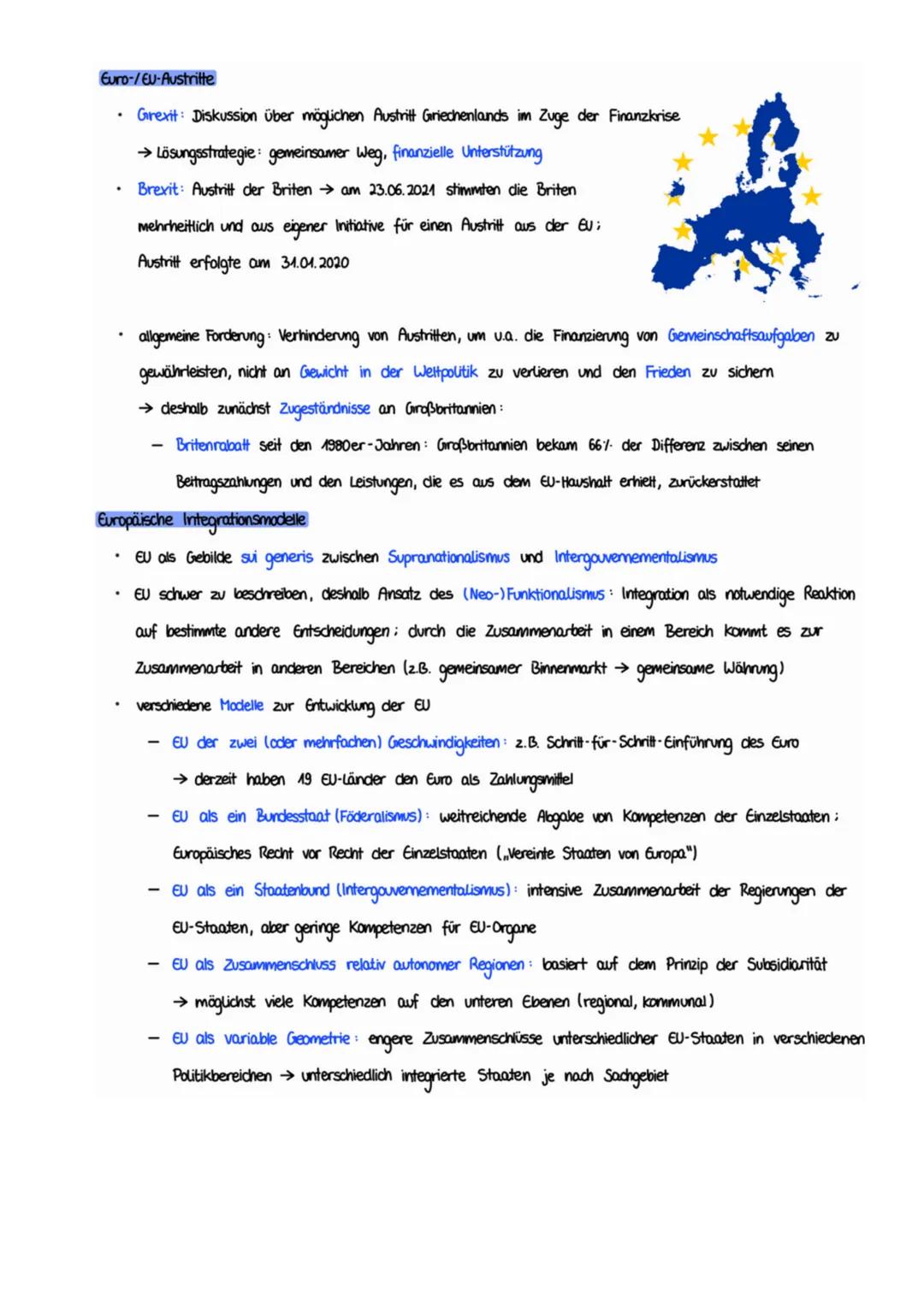 ABITURZUSAMMENFASSUNG
2023
Sowi LK
Europäische Union EU-Normen, Interventions- und
Regulationsmechanismen sowie Institutionen
EU-Wertegemein