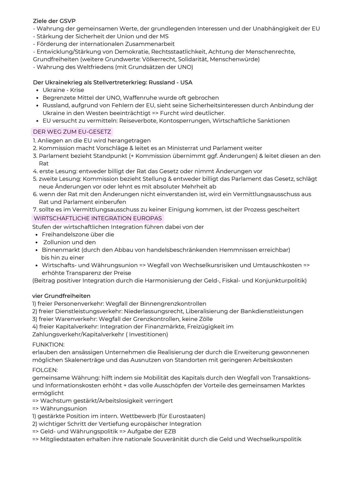 ABITURZUSAMMENFASSUNG
2023
Sowi LK
Europäische Union EU-Normen, Interventions- und
Regulationsmechanismen sowie Institutionen
EU-Wertegemein