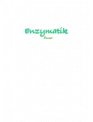 Know Enzymatik Zusammenfassung und Klausur Checkliste thumbnail