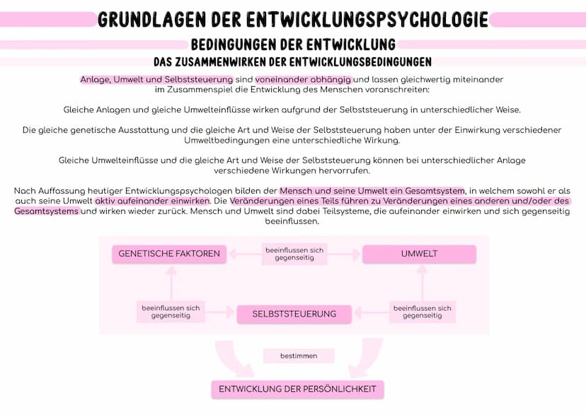 GRUNDLAGEN DER ENTWICKLUNGSPSYCHOLOGIE
GEGENSTAND DER ENTWICKLUNGSPSYCHOLOGIE
ENTWICKLUNG
In der Psychologie versteht man unter Entwicklung 