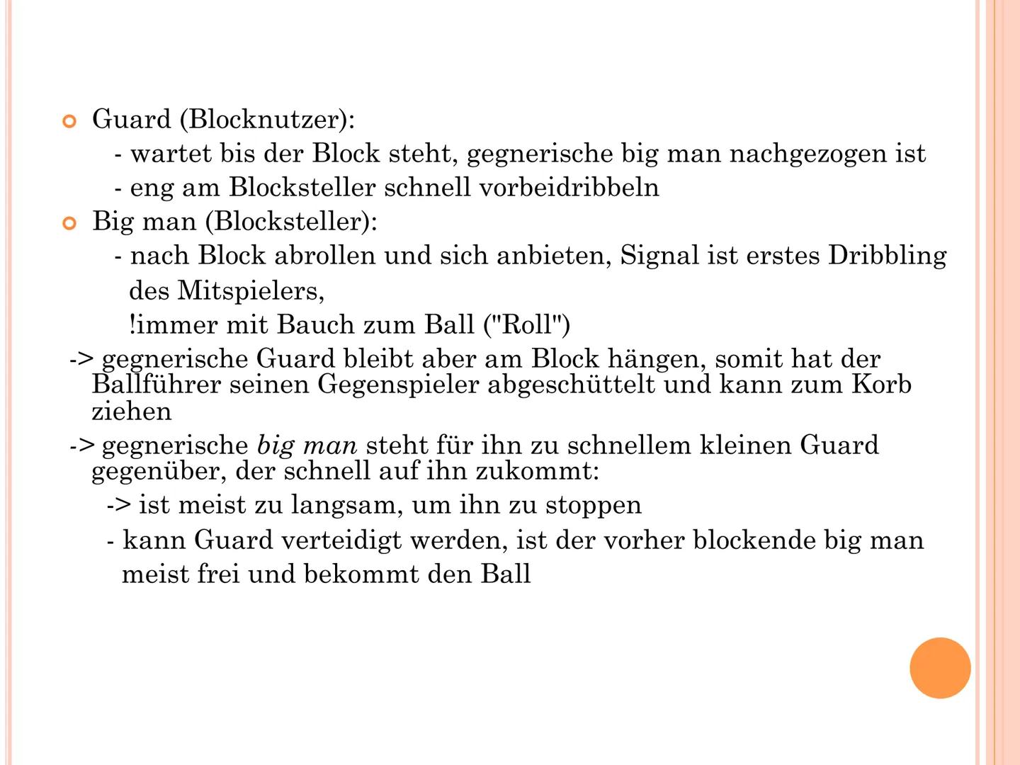 GFS Basketball - Grundregeln,
Übungen und taktischer Fokus auf Pick and Roll / Rolling
Allgemeine Regeln
Spieler
Startaufstellung genannt „S