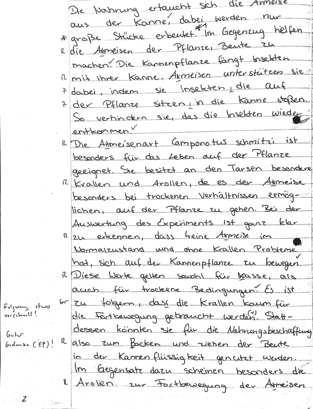 Aufgabenstellung:
1. Vergleichen Sie die Kennzeichen der Kannenpflanzen Nepenthes bicalcarata und
Nepenthes rajah sowie ihre ökologischen Ni