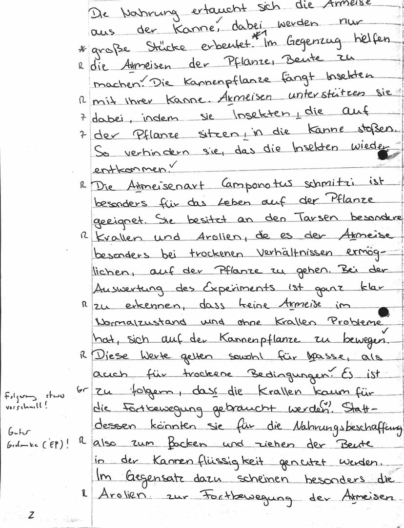 Aufgabenstellung:
1. Vergleichen Sie die Kennzeichen der Kannenpflanzen Nepenthes bicalcarata und
Nepenthes rajah sowie ihre ökologischen Ni