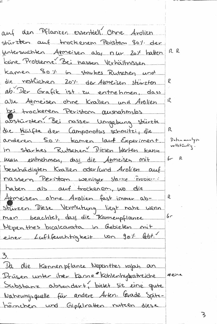 Aufgabenstellung:
1. Vergleichen Sie die Kennzeichen der Kannenpflanzen Nepenthes bicalcarata und
Nepenthes rajah sowie ihre ökologischen Ni