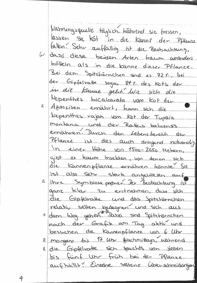 Aufgabenstellung:
1. Vergleichen Sie die Kennzeichen der Kannenpflanzen Nepenthes bicalcarata und
Nepenthes rajah sowie ihre ökologischen Ni