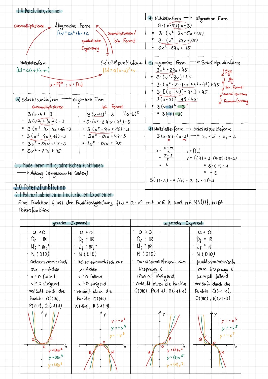 Themen
Quadratische Funktionen
Potenzfunktionen
Steigung eines Graphen in
einem Punkt
Grafisches Differenzieren
Definition 1. Ableitung
•Dur