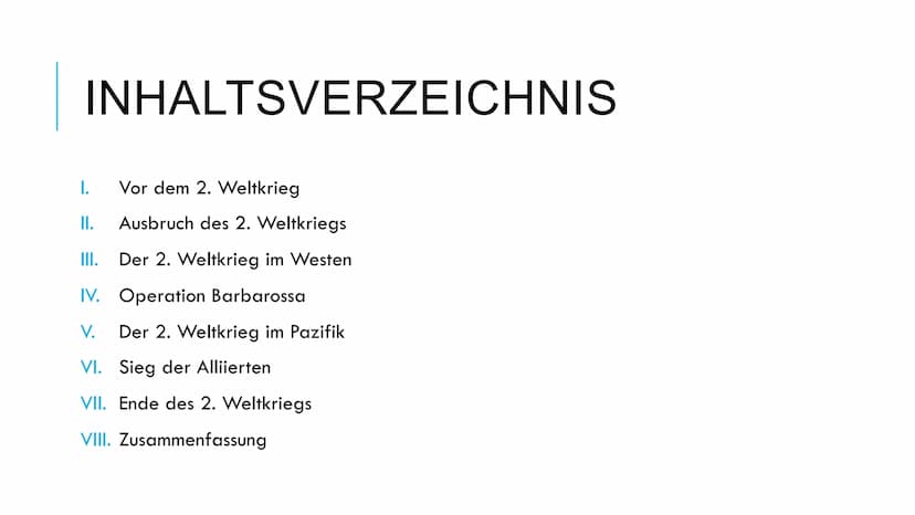 2. WELTKRIEG Der 2. Weltkrieg
1) Vor dem 2. Weltkrieg
Europa war destabilisiert durch die Folgen des 1. Weltkriegs und es gab
noch viele ung