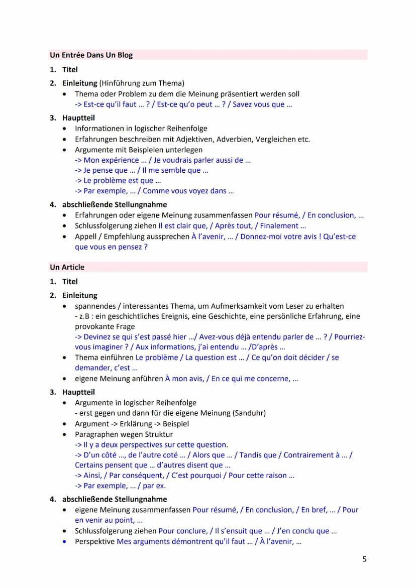 Les fiches de stratégie
Un Commentaire Personnel
1. Einleitung
●
● Dans ce commentaire, il sera question de ... / La question se pose de sav