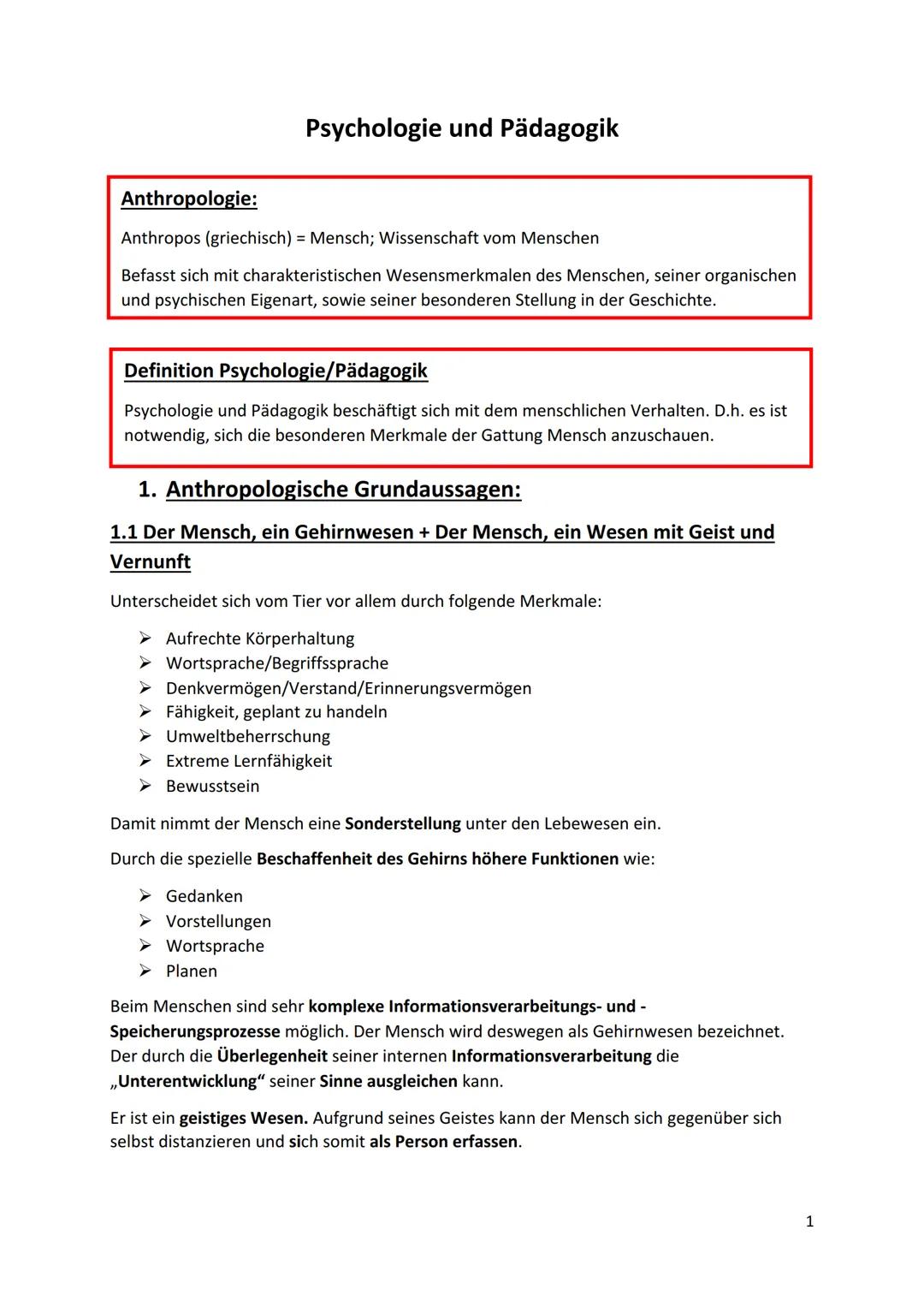 Anthropologie:
Anthropos (griechisch) = Mensch; Wissenschaft vom Menschen
Befasst sich mit charakteristischen Wesensmerkmalen des Menschen, 
