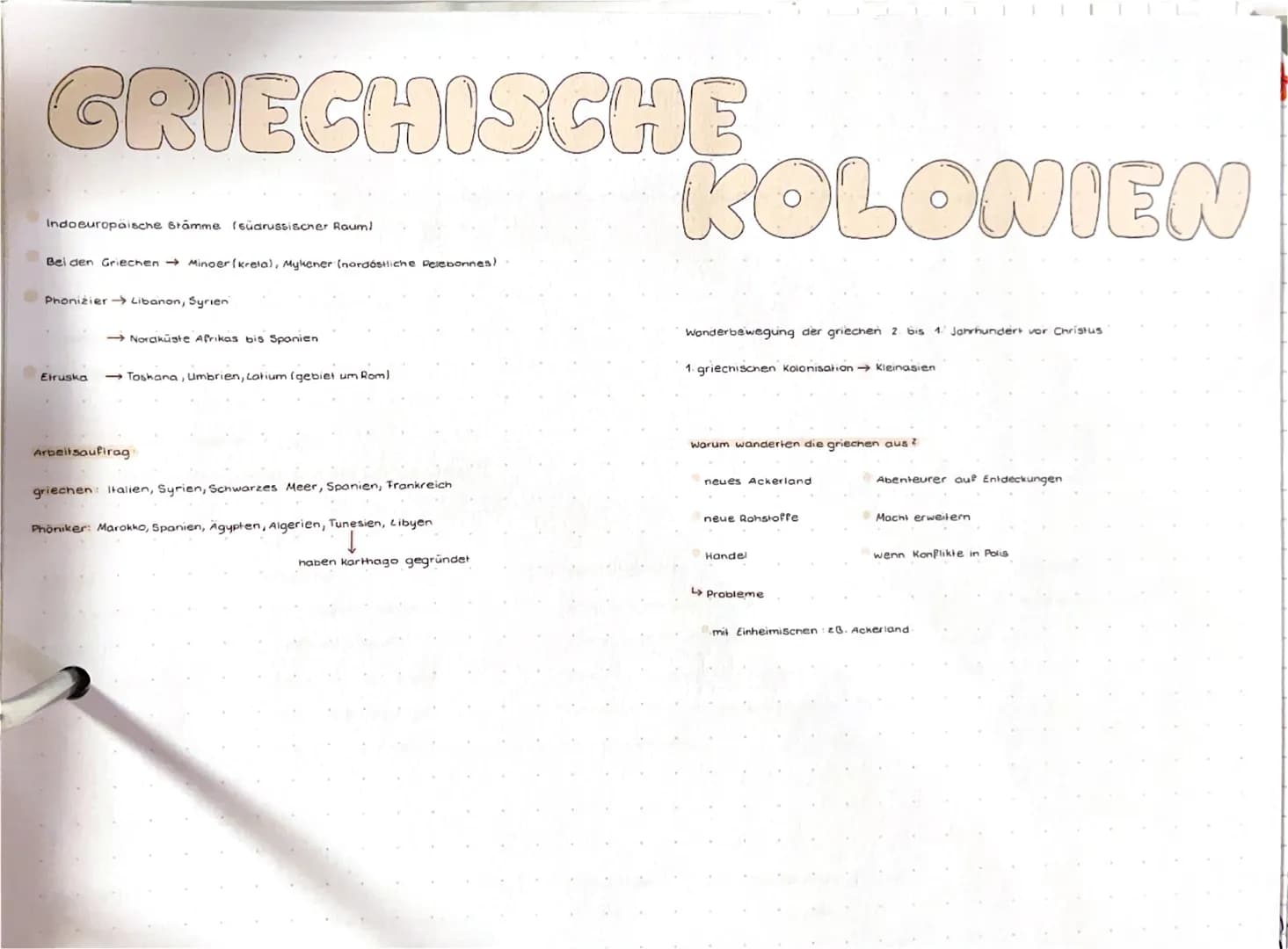 GRIECHISCHE
Indoeuropäische stämme (südrussischer Raum)
Bei den Griechen Minoer (Kreta), Mykener (nordóstliche Pelebonnes)
Phonizier→→ Liban