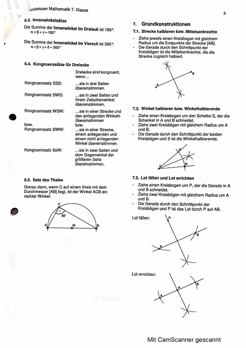 Grundwissen Mathematik 7. Klasse
Funktionen
1. Terme
Ausdrücke wie z.B. (3a-b) (2a + 4b) oder
4
6a2+10ab-4b² oder
x(x-3)
In den Term T₁(a,b)