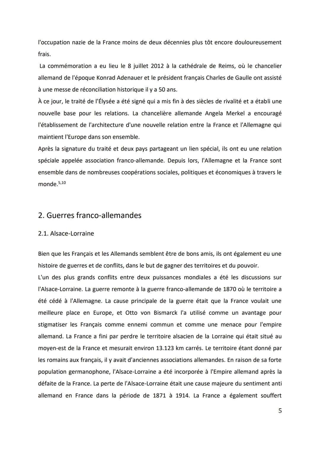 
<h2 id="introductionauthme">Introduction au thème</h2>
<p>La relation entre l'Allemagne et la France peut à juste titre être qualifiée d'un