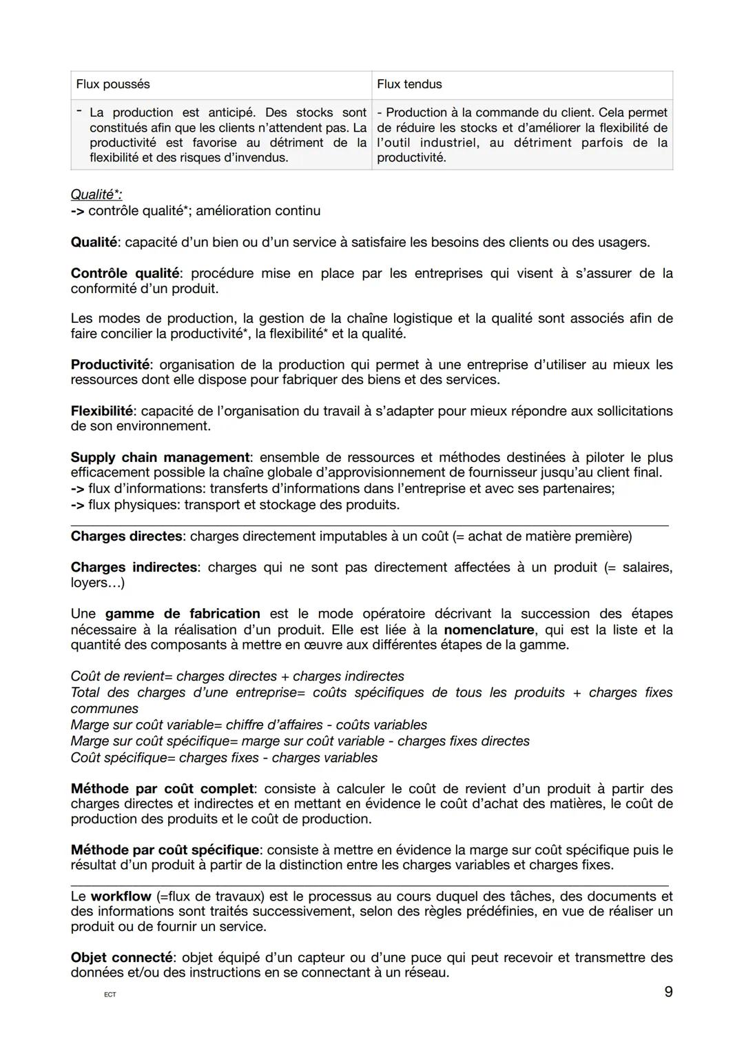 Les question les plus posées:
Les différents types de décisions: « caractérisez/ qualifiez la décisions prise par.... >>
-> décisions opérat