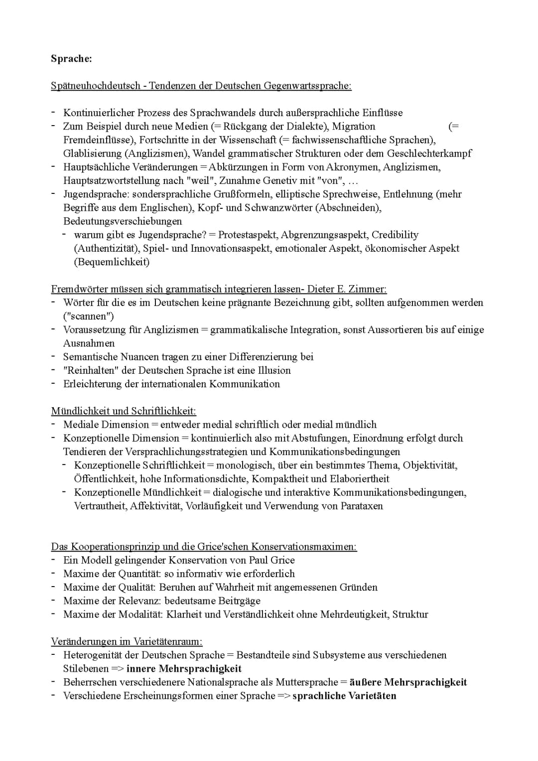 Sprache und Sprachwandel