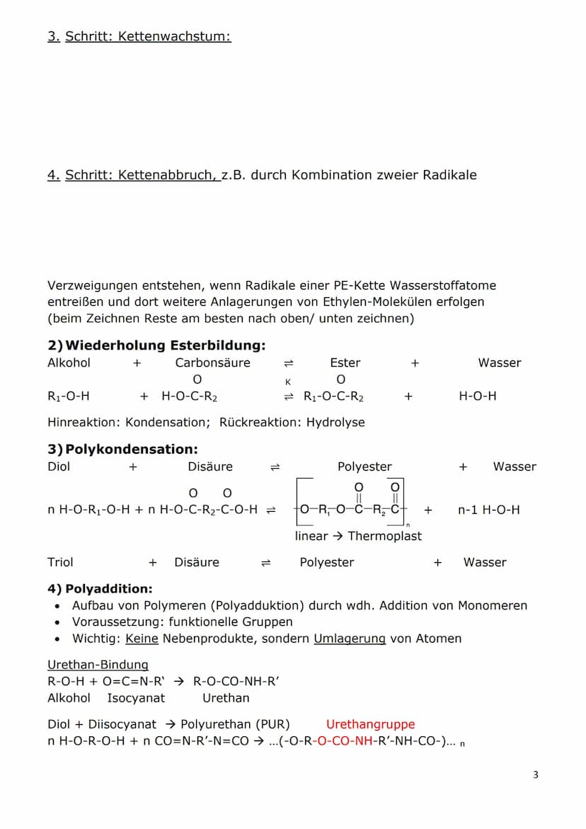 Kunststoffe
Wichtige Fachbegriffe
1) Kunststoffe = organische Werkstoffe, die aus Makromolekülen aufgebaut sind
und halbsynthetisch (aus mak
