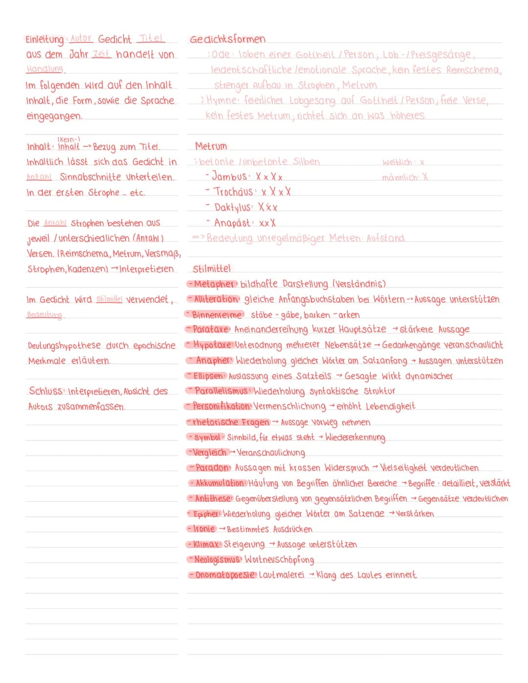 Thema: Lyrik
1. Operator: Interpretieren
Analysieren, Zusammenhänge
schlüssige Gesamtauslegung
Inhalt, Struktur, Stilmittel
=>
(Erschließen 