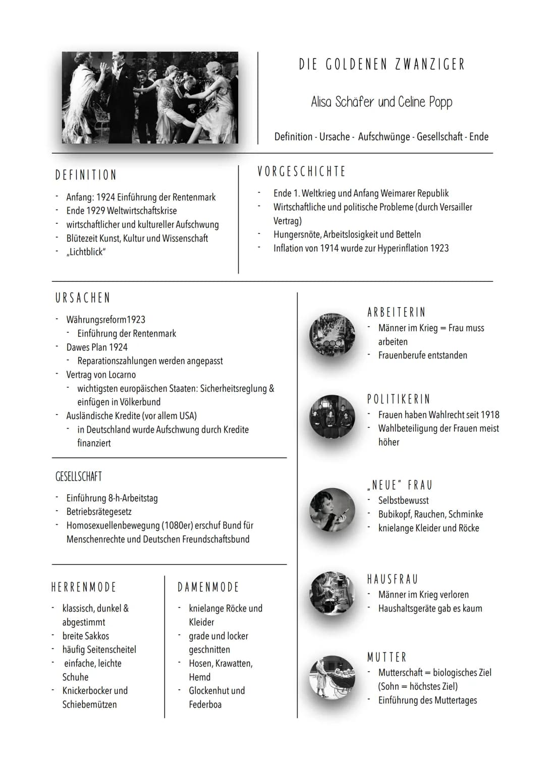 DEFINITION
Anfang: 1924 Einführung der Rentenmark
- Ende 1929 Weltwirtschaftskrise
wirtschaftlicher und kultureller Aufschwung
Blütezeit Kun