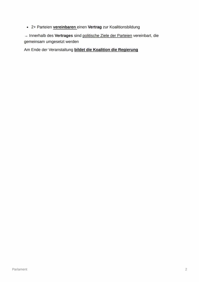 Parlament
= Volksvertretung
• In ihm sitzen die Politiker, die dazu vom Volk gewählt worden sind
(Abgeordnete / Mitglieder des Parlaments)
•