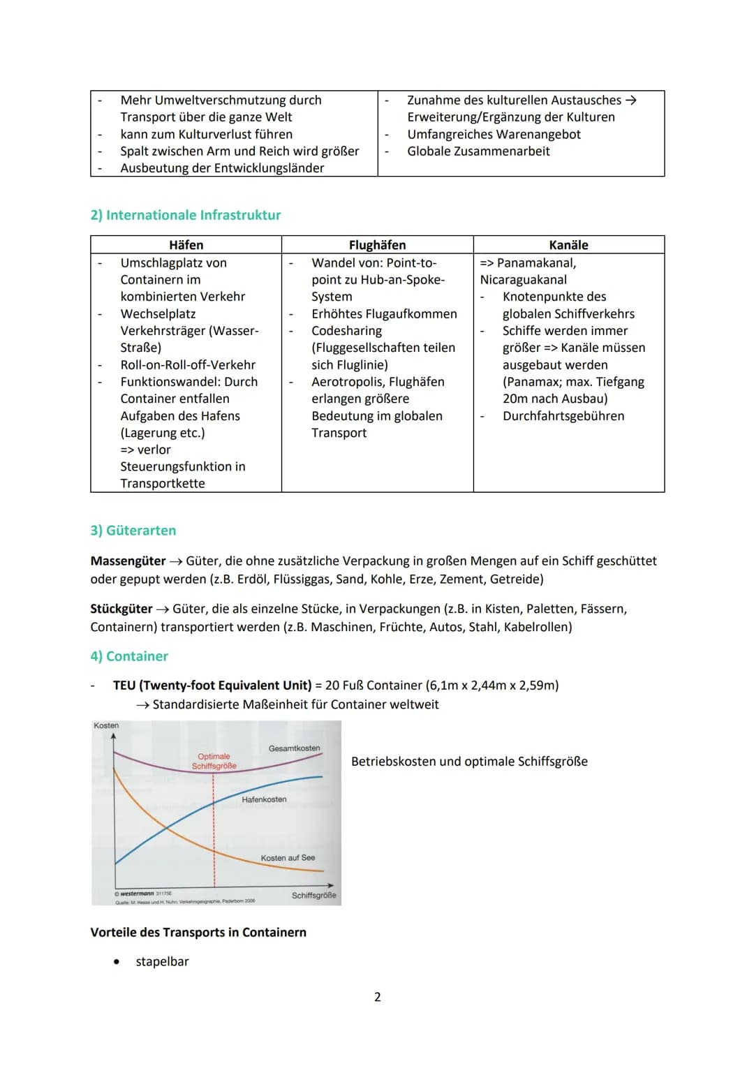 Inhaltsfeld 7: Warentransport im Zeichen der
Globalisierung
1) Globalisierung
Globalisierung ist ein dynamischer Prozess der weltweiten Verf