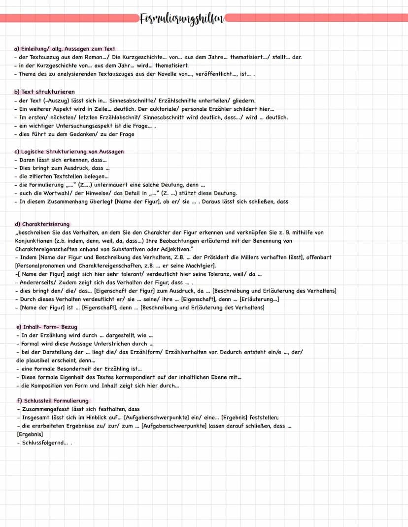 Schriftliche Interpretation epischer Texte
I. AUFBAU
1. EINLEITUNG
Autor, Titel, Erscheinungsort/- Jahr, Thema -> Bezug nur auf den Auszug!
