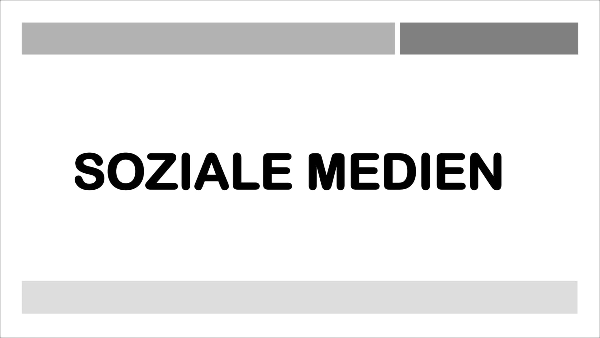SOZIALE MEDIEN GLIEDERUNG
Definition
➤ Entwicklung
Arten von Sozialen Medien
➤ Meist genutzte Social Media Plattformen
➤ Vorteile
Gefahren
►