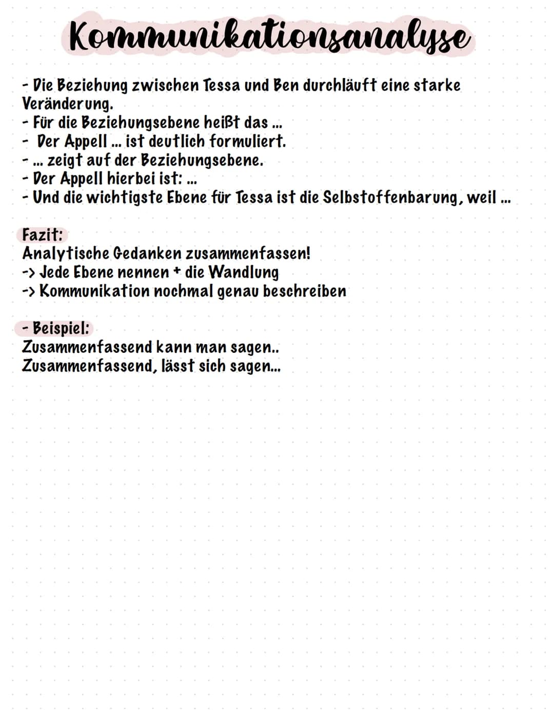 Kommunikationsanalyse
Sachinhalt: Worüber
ich den Empfänger
informieren will
Sender
Selbstoffen
barung:
Was ich von
mir zu
erkennen
gebe
Nac
