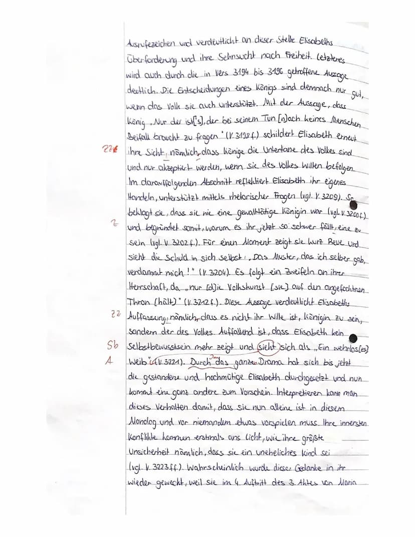 Deutsch 11 LK
Kursarbeit 11/1/ Bewertungsbogen
(Friedrich Schiller: Maria Stuart)
A) Inhaltliche Leistung
Anforderung
Formulierung einer sin