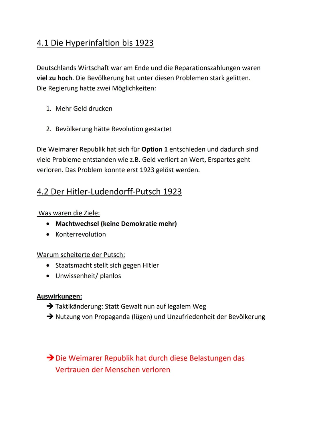 1.0 Der Beginn der Weimarer Republik
Die Weimarer Republik war zwischen 1918-1933!!!
1.1 Ausgangslage:
Deutschland hatte den ersten Weltkrie