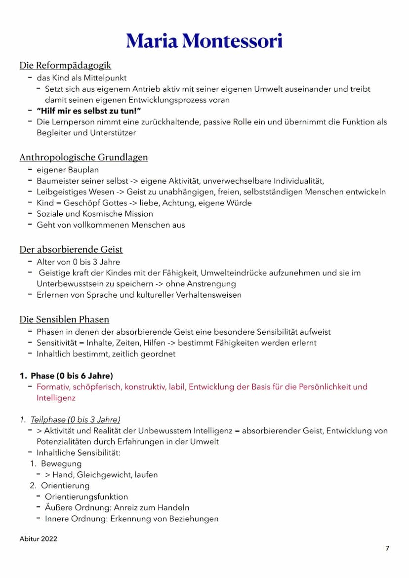 1. Entwicklung, Sozialisation und Erziehung in der Kindheit
A. Phychosoziale Entwicklung im Kindesalter nach Erikson
B. Kognitive Entwicklun