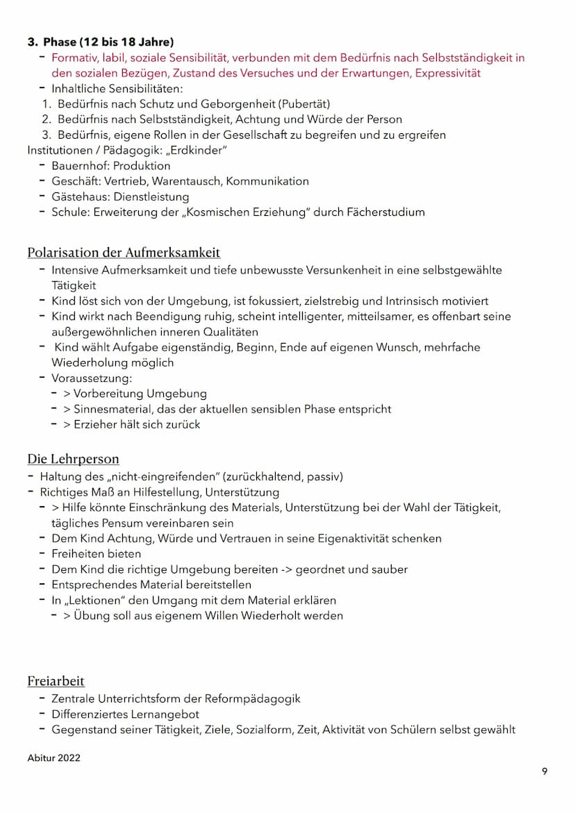 1. Entwicklung, Sozialisation und Erziehung in der Kindheit
A. Phychosoziale Entwicklung im Kindesalter nach Erikson
B. Kognitive Entwicklun