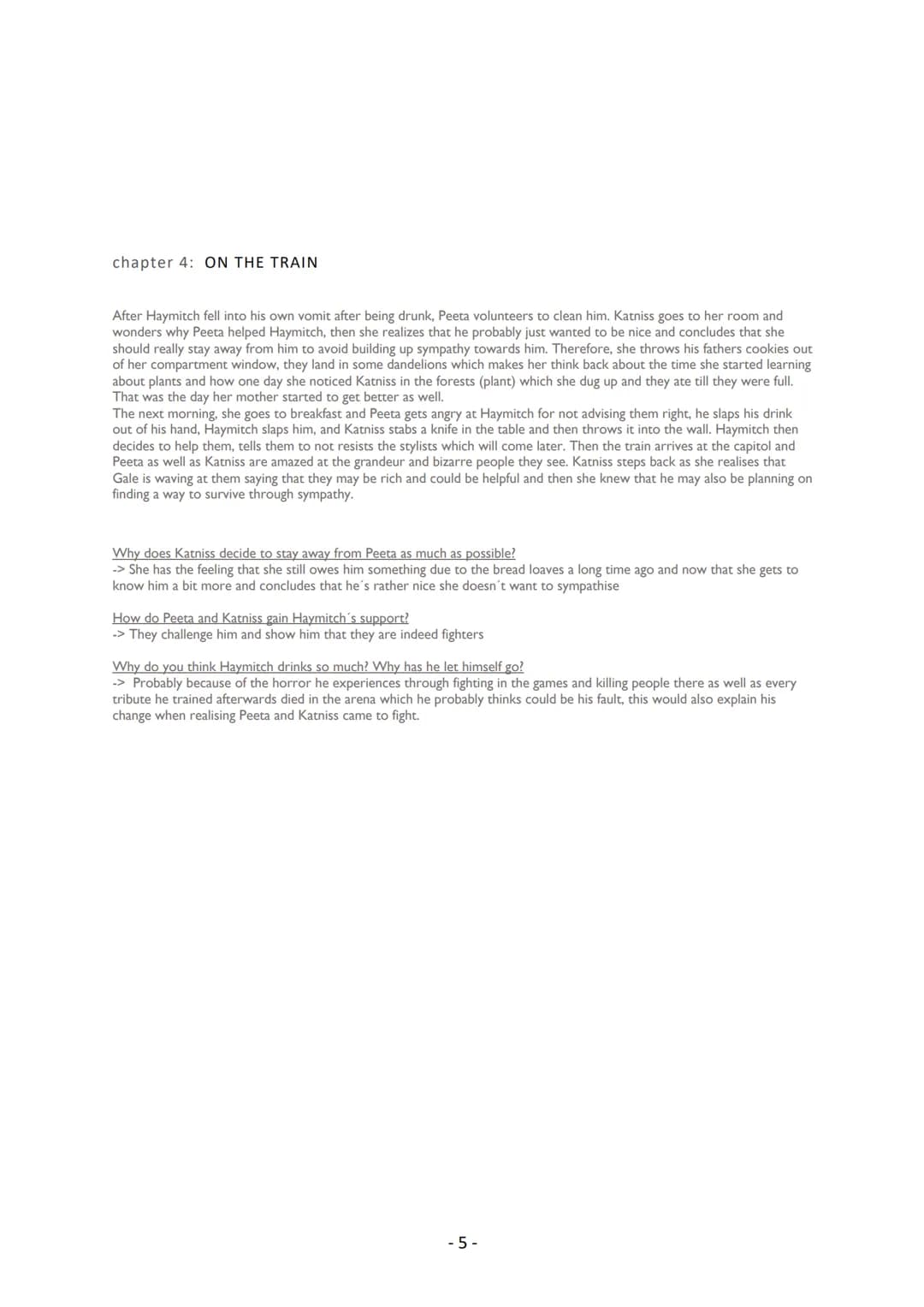 
<h2 id="chapter1reapingday">Chapter 1: Reaping Day</h2>
<p>The chapter begins with Katniss Everdeen waking up, leaving her sister Prim and 