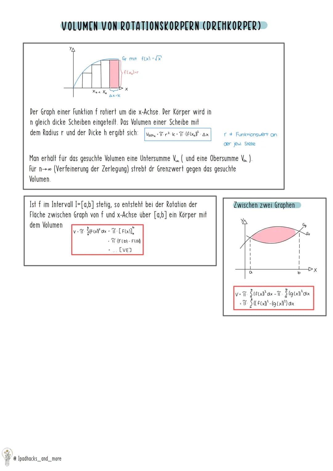 BERECHNUNG:
obere Grenze
[f(x) dx = [F(x)]
untere Grenze
Integralrechnung
= F(b)-F(a)
Potenzregel:
f(x)=x² mit ze Z\-1
1
F(x)=x²
z+1
Funktio