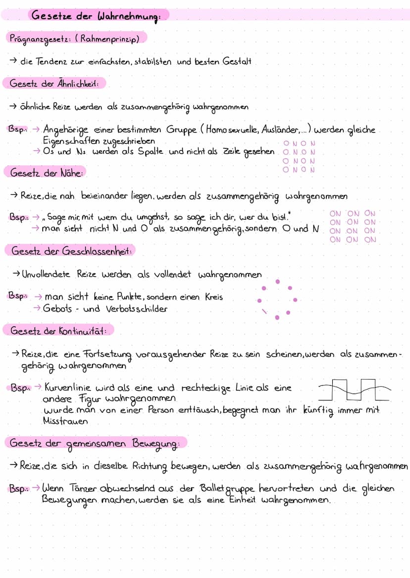 psychologie
&
pädagogik
Wahrnehmung:
Wahrnehmung ist ein psychophysischer Vorgang, bei dem äußere und innere Reize mithilfe der Sinnesorgane