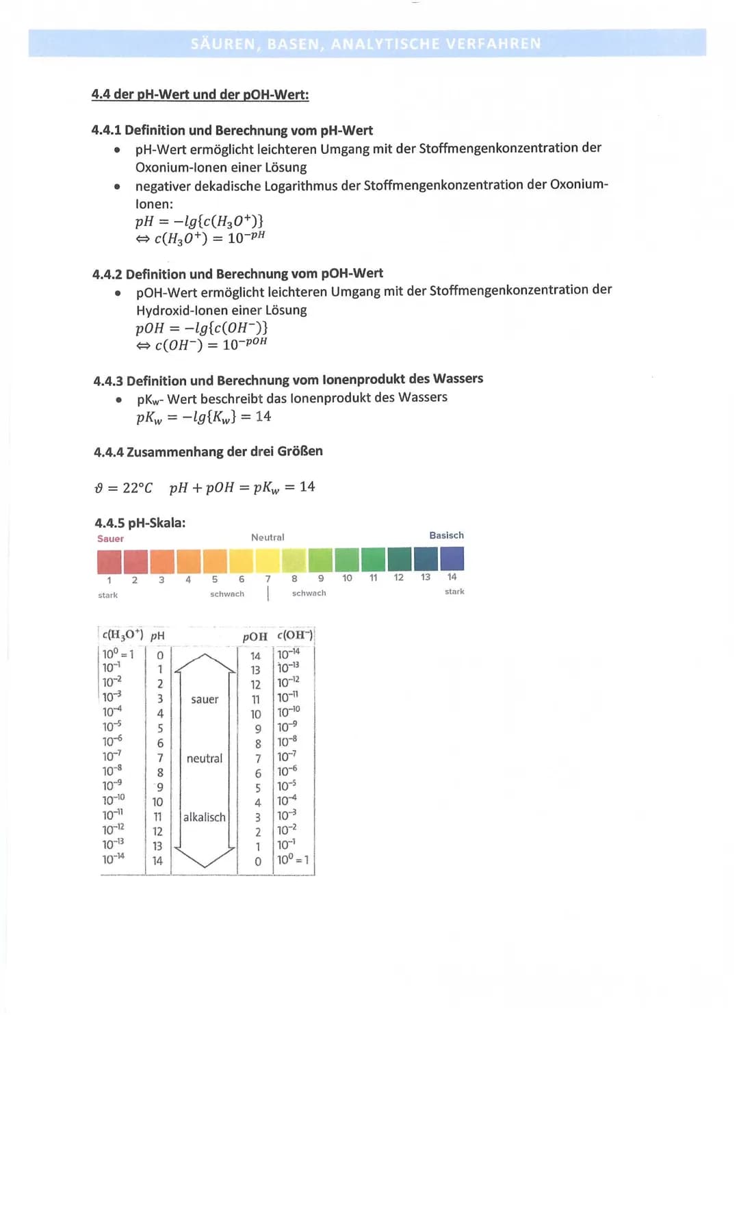4.1 Säure-Base-Theorien:
4.1.1 nach ARRHENIUS:
Säure
• Stoff, der in wässriger Lösung die
Konzentration an Wasserstoff-lonen
erhöht
• Stoff,