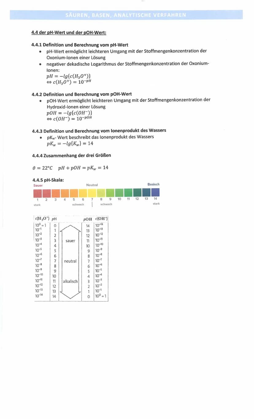 4.1 Säure-Base-Theorien:
4.1.1 nach ARRHENIUS:
Säure
• Stoff, der in wässriger Lösung die
Konzentration an Wasserstoff-lonen
erhöht
• Stoff,