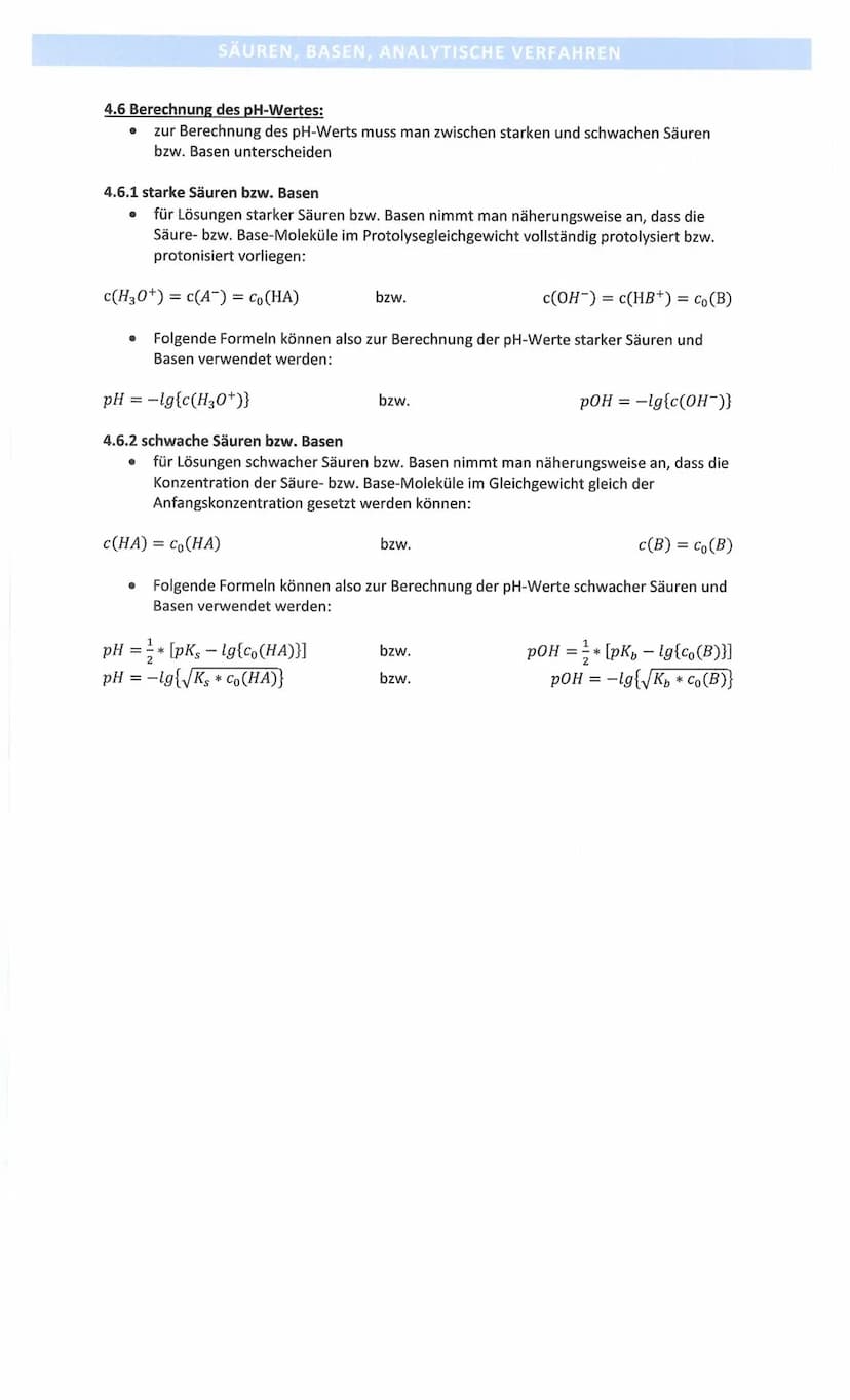 4.1 Säure-Base-Theorien:
4.1.1 nach ARRHENIUS:
Säure
• Stoff, der in wässriger Lösung die
Konzentration an Wasserstoff-lonen
erhöht
• Stoff,