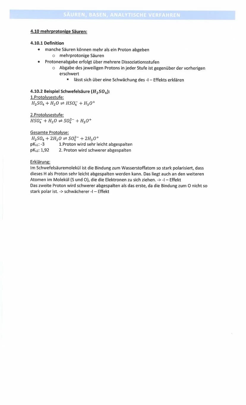 4.1 Säure-Base-Theorien:
4.1.1 nach ARRHENIUS:
Säure
• Stoff, der in wässriger Lösung die
Konzentration an Wasserstoff-lonen
erhöht
• Stoff,