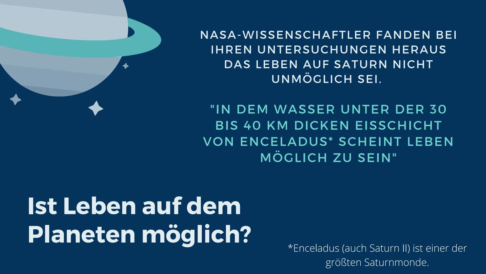 SATURN Gliederung
• Namens Herkunft
Entdeckung
●
● • Lage
• Größe
• Aufbau
• Ist Leben möglich?
• Missionen
• Titan?
●
• Raumfahrtmissionen
