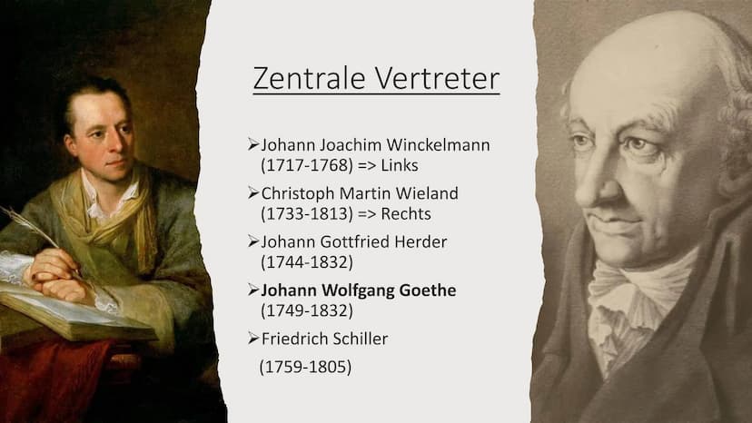 blicka! Gakete de
Die Klassik
(1786-1832) Inhaltsverzeichnis
Grundbedeutung
Zeitliche Einordnung
Historischer Hintergrund
Motive und Schlüss