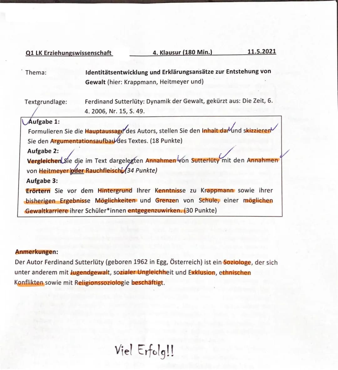 Hallöchen :),
Ihr schreibt demnächst mal wieder eine Klausur in Päda und habt oft zeitlichen Stress oder andere Aspekte die
euch schwer fall