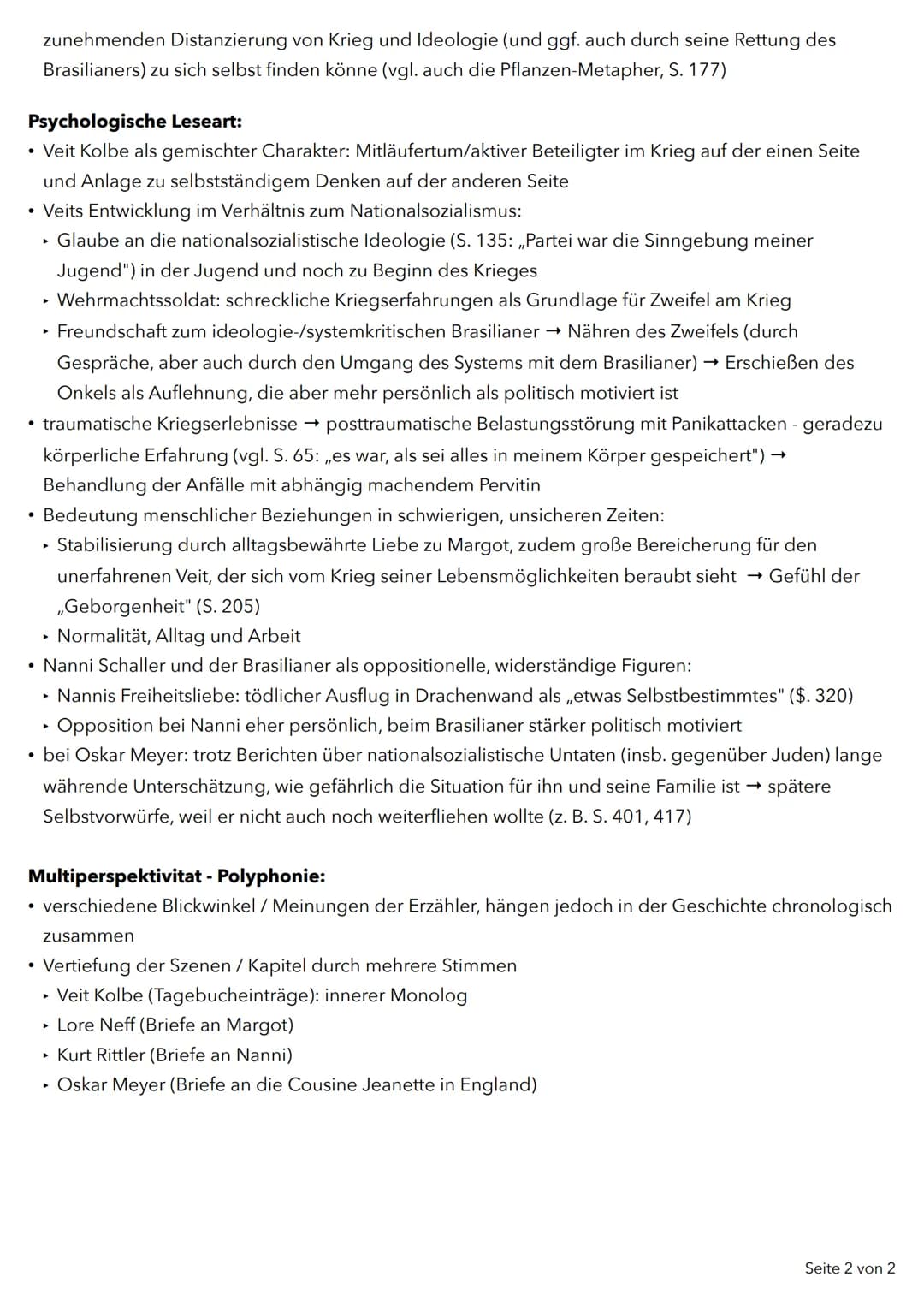 Mithilfe des Romans soll der Leser:
• sich in andere Perspehtiven hineinversetzen → emotionale Nachvollziehbarkeit
• unterschiedliche Facett