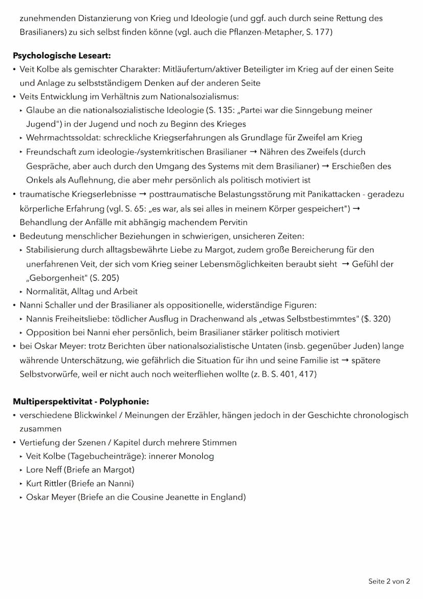 Mithilfe des Romans soll der Leser:
• sich in andere Perspehtiven hineinversetzen → emotionale Nachvollziehbarkeit
• unterschiedliche Facett