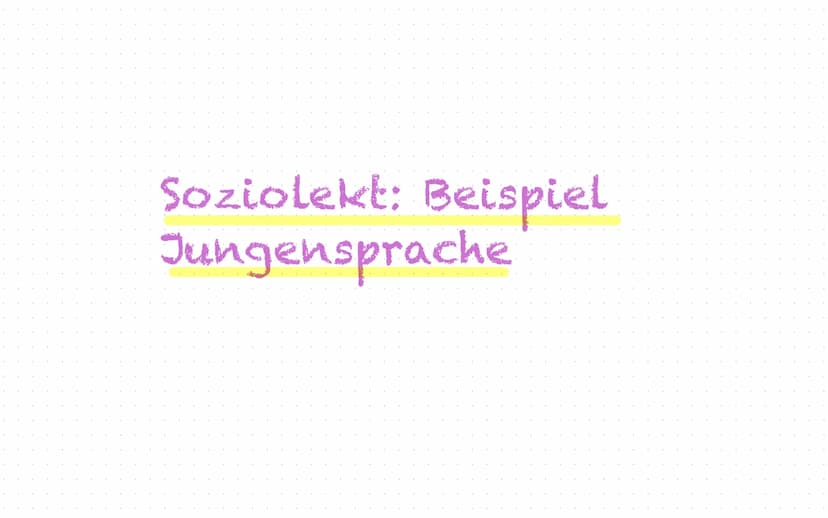 Inhaltsverzeichnis
1. Allgemein
2. Jugendsprache
3. Soziolekt Beispiel: Jugendsprache
4. Soziolekte und Fachsprachen
5.
Soziolekte
6. Gender