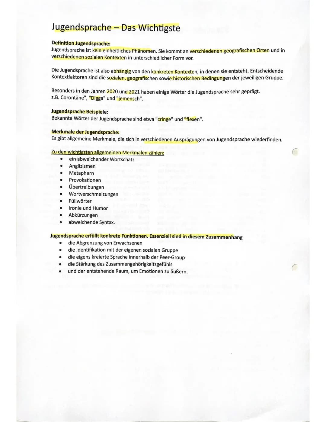 Inhaltsverzeichnis
1. Allgemein
2. Jugendsprache
3. Soziolekt Beispiel: Jugendsprache
4. Soziolekte und Fachsprachen
5.
Soziolekte
6. Gender