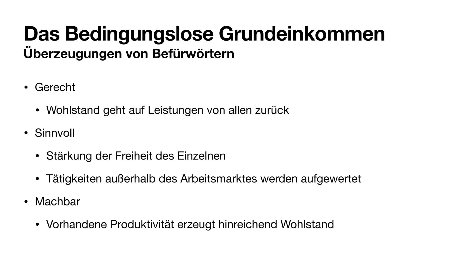 Bedingungsloses
Grundeinkommen
Modell 3
=> Werner: Grundeinkommen und Konsumsteuer
Bedingungsloses
Grundeinkommen Inhaltsverzeichnis
●
Das B