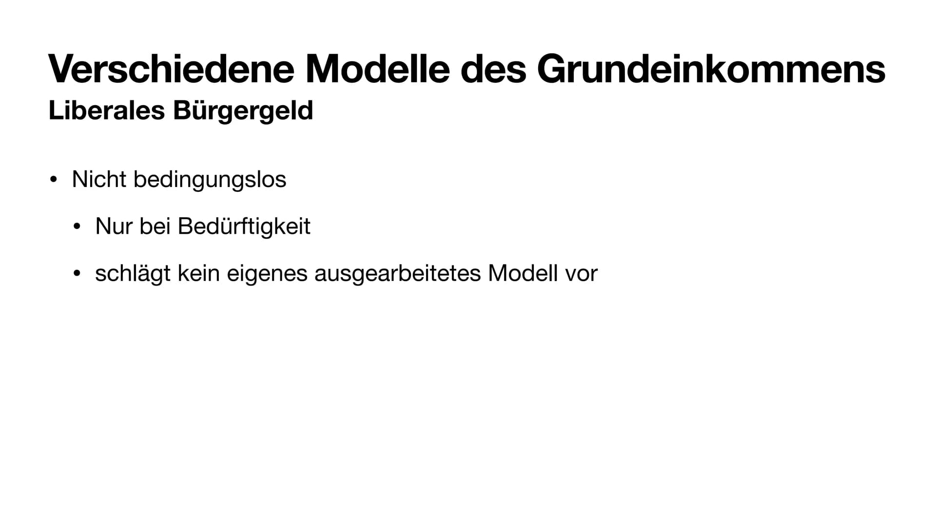 Bedingungsloses
Grundeinkommen
Modell 3
=> Werner: Grundeinkommen und Konsumsteuer
Bedingungsloses
Grundeinkommen Inhaltsverzeichnis
●
Das B