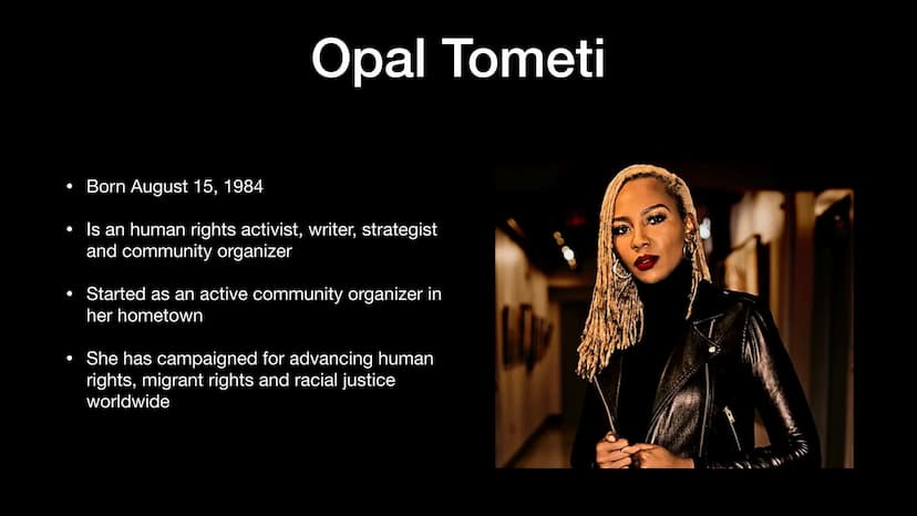 Black Lives Matter
Maria Falz History
Instance: George Floyd
George Floyd protests
• BLM Symbol
●
●
• Patrisse Cullors
●
Alicia Garza
●
Opal